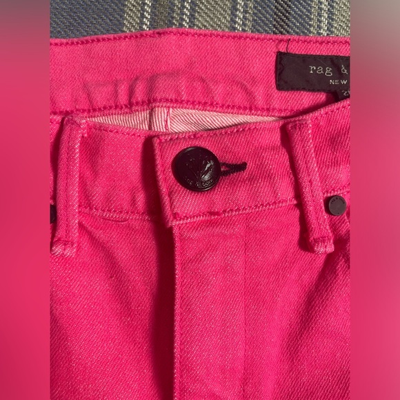 Rag and Bone Ankle Cigarette Skinny in Bill Pink | 26 - Picture 8 of 9